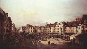 Ansicht von Dresden, Der Altmarkt von der Seegasse aus